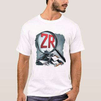 T-shirt Mode d'étude ZR activé | Livres scolaires et loupe