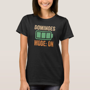T-shirt Mode Dominos sur batterie
