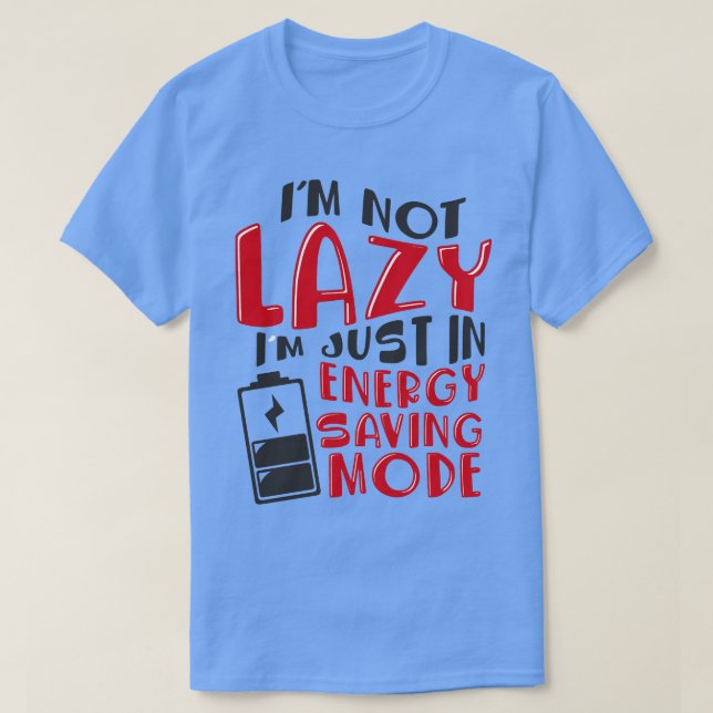 T-shirt Mode économie d'énergie (Design devant)