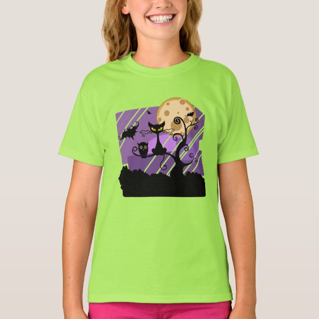 T-shirt Mode enfant Halloween Nuit Éffrayante (Devant)