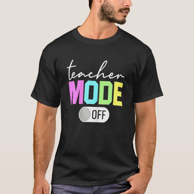 T-shirt Mode Enseignant Désactivé Fin De L'Année Bonjour É (Devant)
