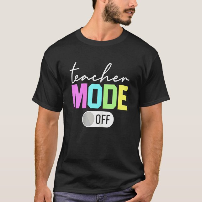 T-shirt Mode Enseignant Désactivé Fin De L'Année Bonjour É (Devant)