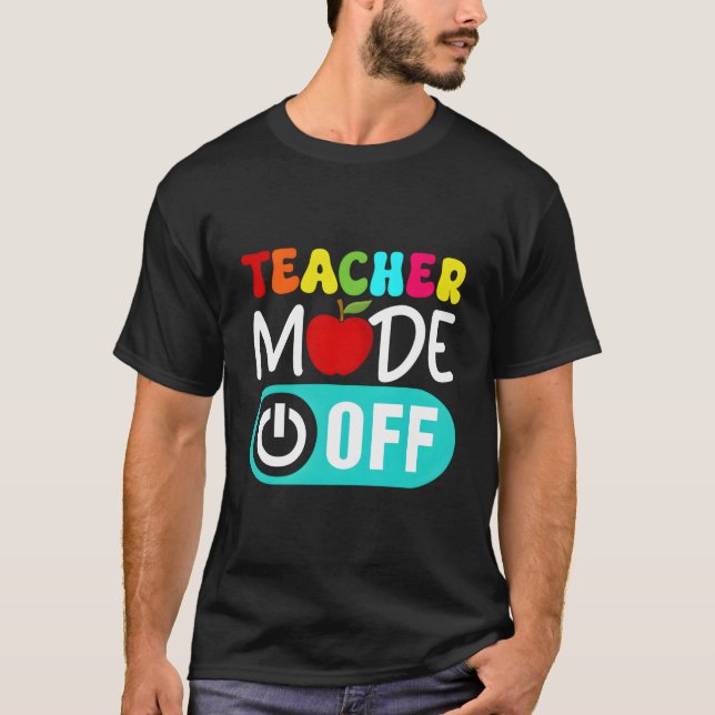 T-shirt Mode Enseignant Désactivé Fin De L'année Bonjour L (Devant)