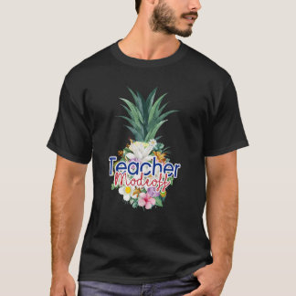 T-shirt Mode enseignant hors ananas Fleurs femmes Aloha Ha