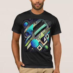 T-shirt Mode géométrique en gras Formes minimalistes