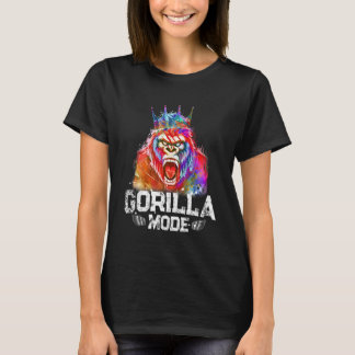 T-shirt Mode Gorilla King Beast Entraînement Gym Motivatio