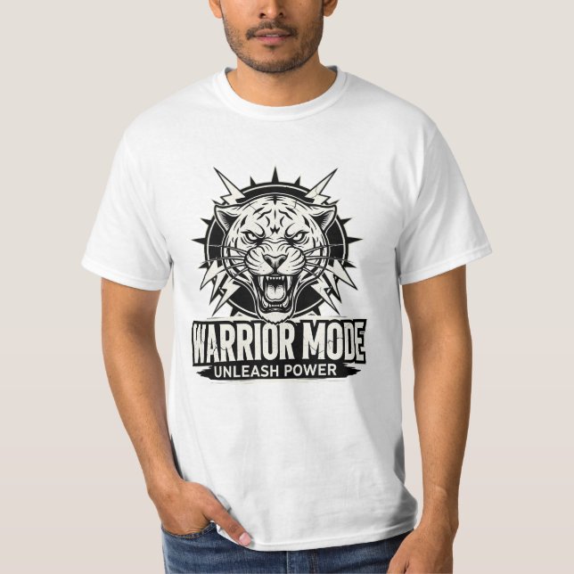 T-shirt Mode Guerrier Activé – Libérez Votre Puissance (Devant)