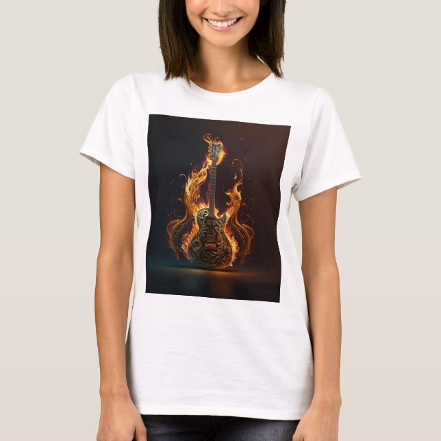 T-shirt mode guitare  guitariste, tat                     (Devant)