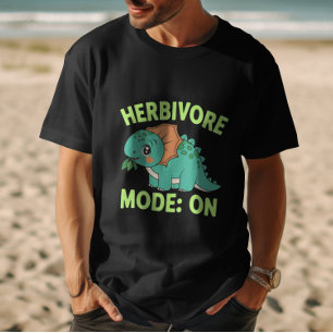 T-shirt Mode Herbivore : ON Vegan Dino