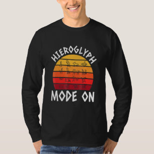 T-shirt Mode Hiéroglyphe Activé Pour Un Archéologue Égypti