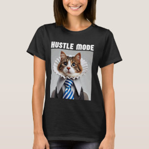 T-shirt Mode Hustle Drôle Affaires Chat Mignon Mème Hustle