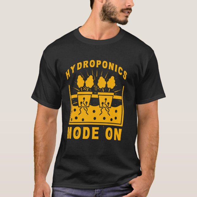 T-shirt Mode Hydroponique Jardinage Amateur De Plantes (Devant)
