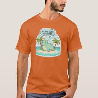 T-shirt Mode Île des Dinosaures Mignons Activéropical Vaca