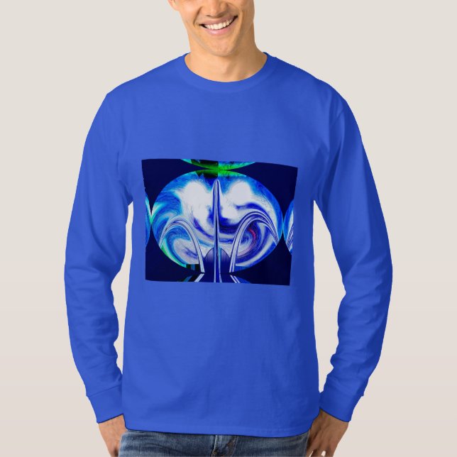 T-shirt Mode intelligente océan bleu tendance (Devant)