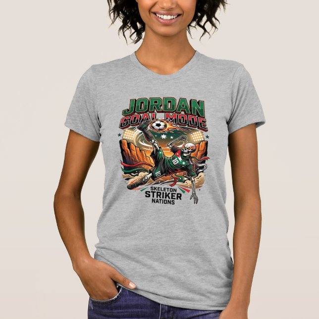 T-shirt Mode Jordan Objectif Squelette Nations Attaquant D (Devant)