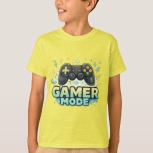 T-shirt Mode Joueur activé - Graphisme de manette de jeu v