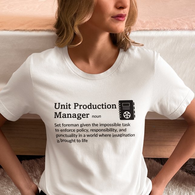 T-shirt Mode Lumière de définition de Production Manager - (Créateur téléchargé)