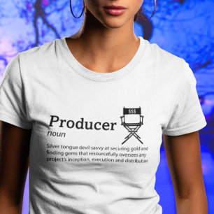 T-shirt Mode lumière de définition du producteur - cinéast