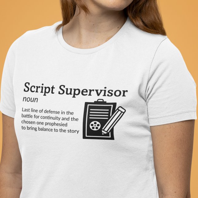 T-shirt Mode lumière de définition du superviseur de scrip (Créateur téléchargé)
