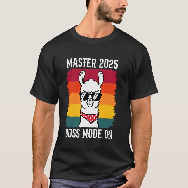 T-shirt MODE MAÎTRE 2025 ACTIVÉ Funny Maîtrise Lam (Devant)