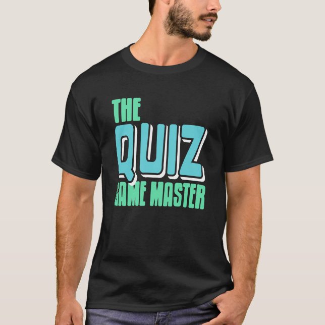 T-shirt Mode Maître de Jeu de Quiz Activé pour les Personn (Devant)