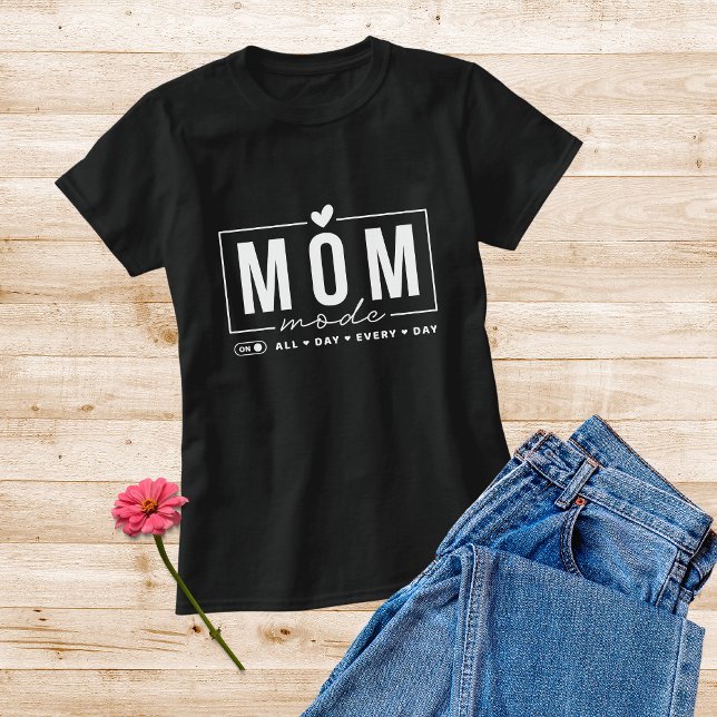 T-shirt Mode Maman Drôle Simple Moderne Typographie De Scr (Créateur téléchargé)