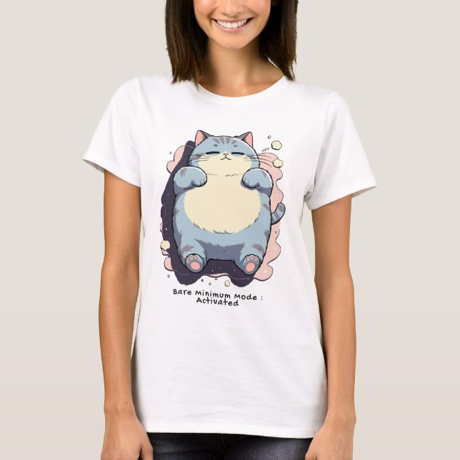 T-shirt Mode Minimum Activé – Humeur Relatable (Devant)