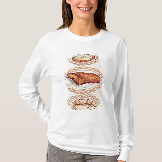 T-shirt Mode moderne des plats de portion, de Mme Beaton (Devant)