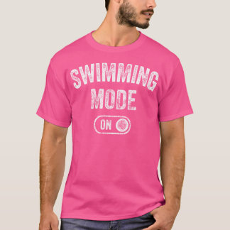 T-shirt Mode Nage Sur Funny Swimmer Cadeau Diver Entraîneu