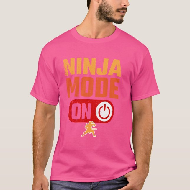 T-shirt Mode Ninja Sur Warrior Funny (Devant)