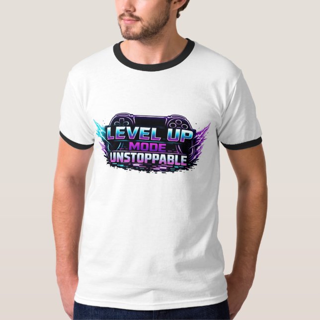 T-SHIRT 🎮 MODE NIVEAU SUPÉRIEUR : INARRÊTABLE 🔥 LE JEU U (Devant)