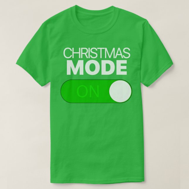T-shirt Mode Noël Activé Basculement de l'Iphone Android (Design devant)