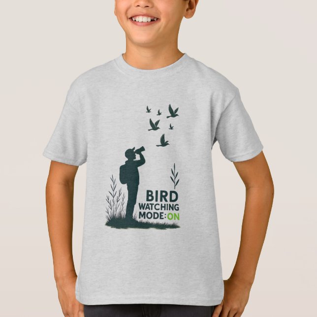 T-shirt Mode Observation des oiseaux : Activé (Devant)
