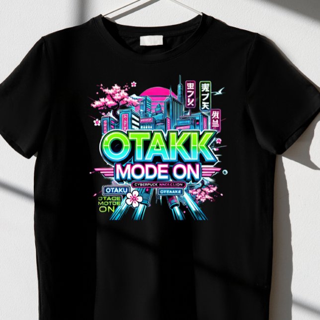 T-shirt Mode Otaku activé (Créateur téléchargé)