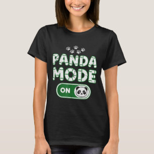 T-shirt Mode Panda Activé Drôle Amateur D'ours Animal Prop
