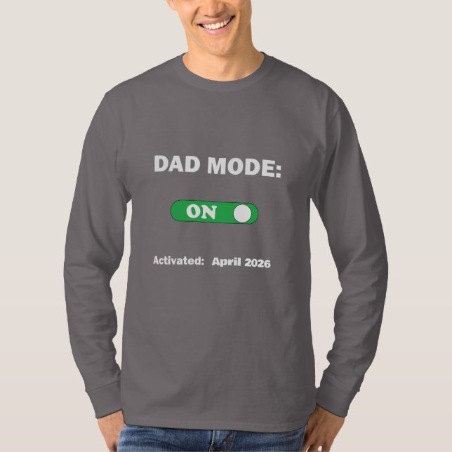 T-shirt Mode Papa : ACTIVÉ | Cadeau parfait pour Papa  (Devant)