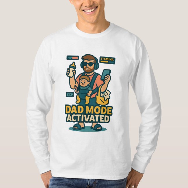 T-shirt Mode Papa Activé - Parenting Style Joueur (Devant)