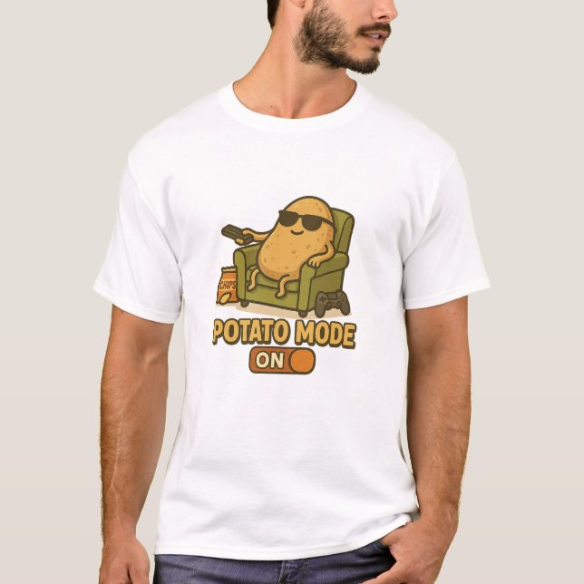 T-shirt Mode Patate – Vie Lazerde Activée (Devant)