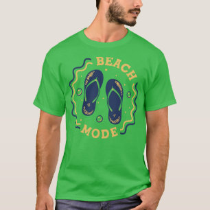 T-shirt Mode plage Amusant Été Flip Flop Badge 2