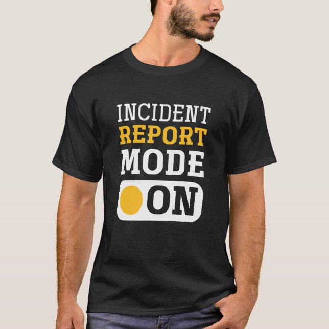 T-shirt Mode Rapport D'Incident Sur La Secourt Animale Ani (Devant)