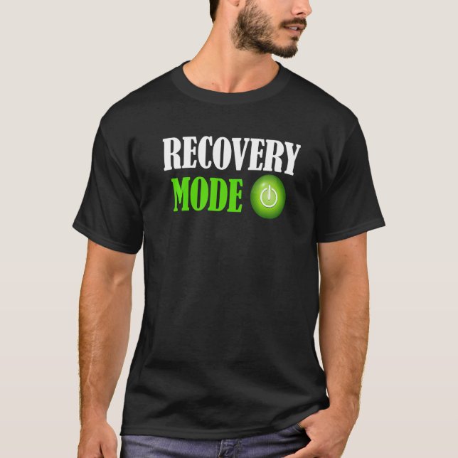 T-shirt Mode Récupération Activé   Bon rétablissement   Bl (Devant)