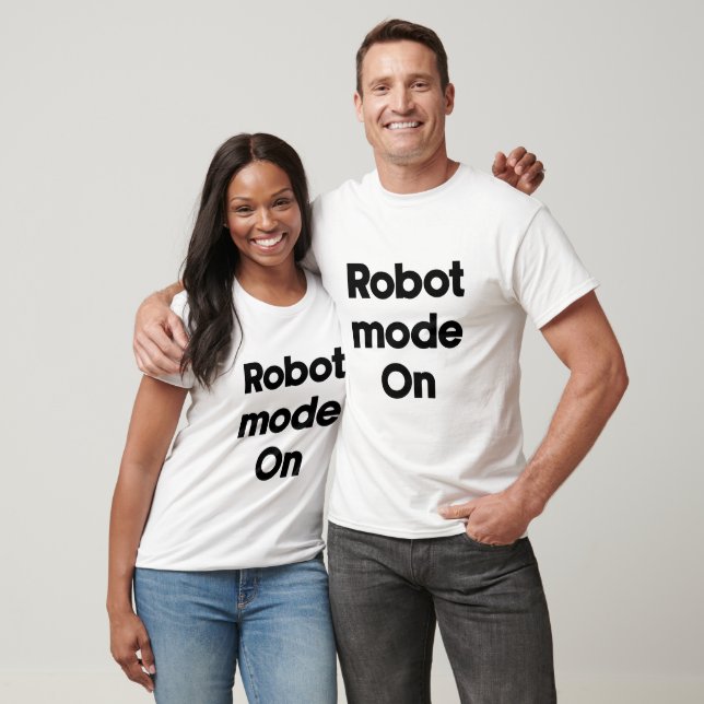 T-shirt Mode Robot Activé (Unisexe)