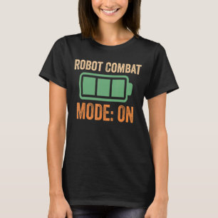 T-shirt Mode Robot Combat Sur Conception De Batterie