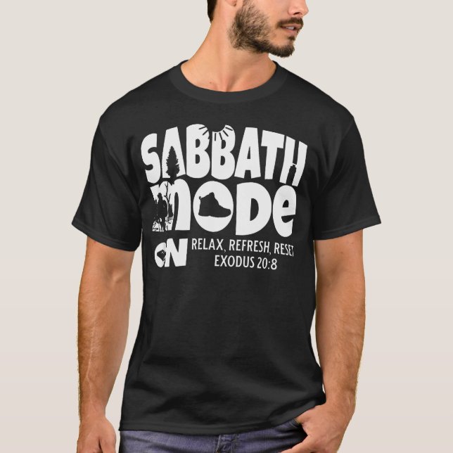 T-shirt Mode Sabbath Activé Randonnée Adventiste du Septiè (Devant)