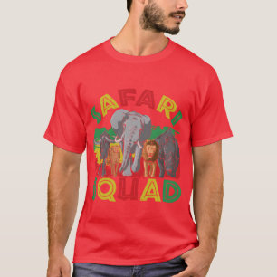 T-shirt Mode Safari Gang Lion Animal Animal Sauvage Vie
