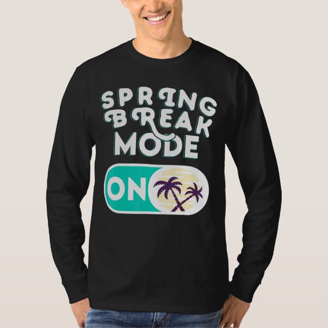 T-shirt Mode Saut Printemps Sur Les Vacances PalmTree Rela (Devant)