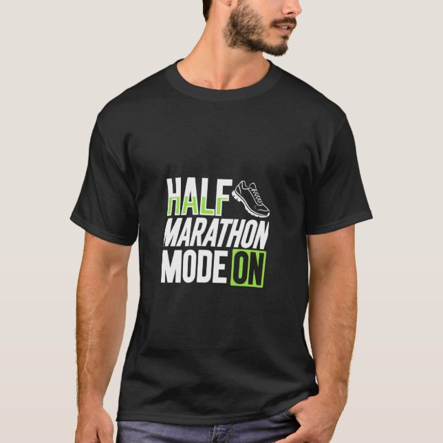 T-shirt Mode Semi-Marathon activé (Devant)