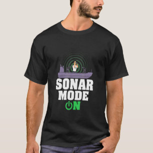T-shirt Mode Sonar Sur Le Scientifique En Biologie Marine