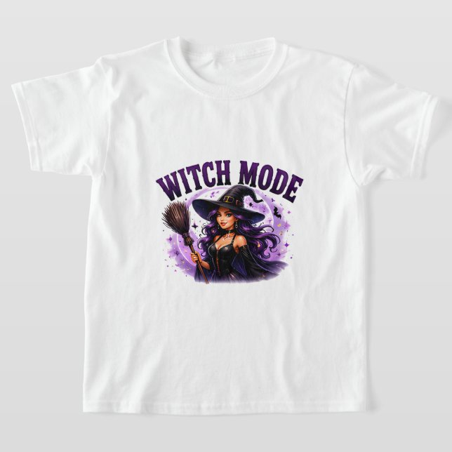 T-shirt ✨ Mode Sorcière Activée Citation Halloween 🧙 (Poser)