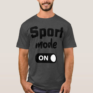 T-shirt Mode Sport en noir